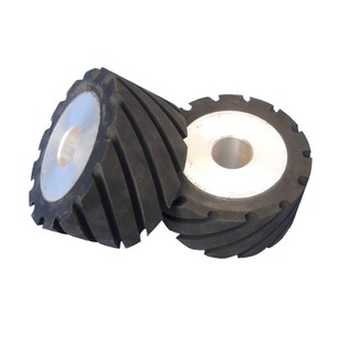 砂带机主动轮铝心橡胶轮抛光机胶轮砂带机太阳轮非标砂带轮可定做