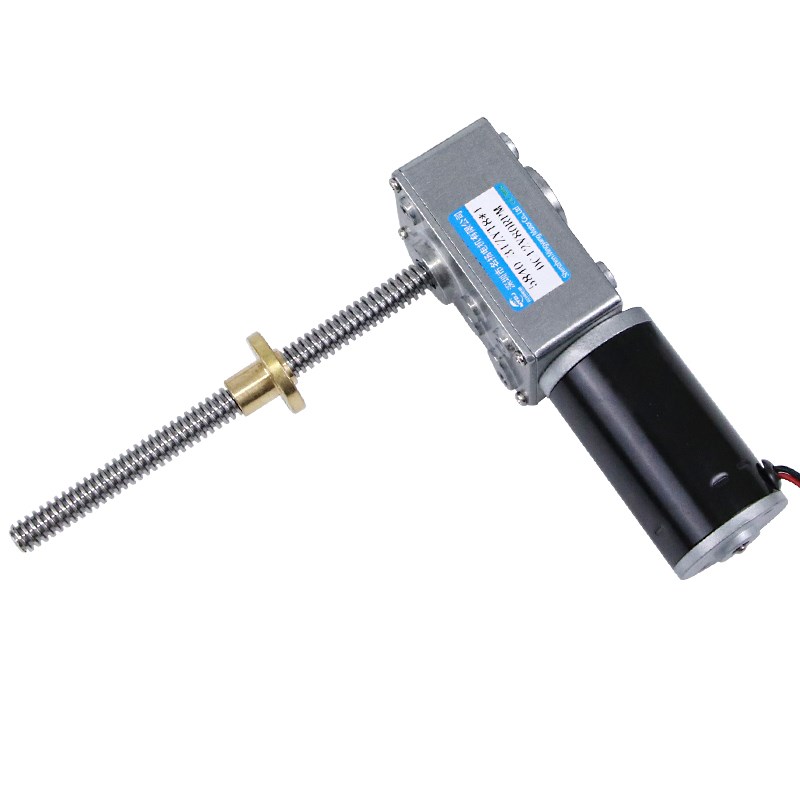 T8丝杆轴直流减速电机12V24伏蜗轮蜗杆5840-31ZY微型低速小型马达