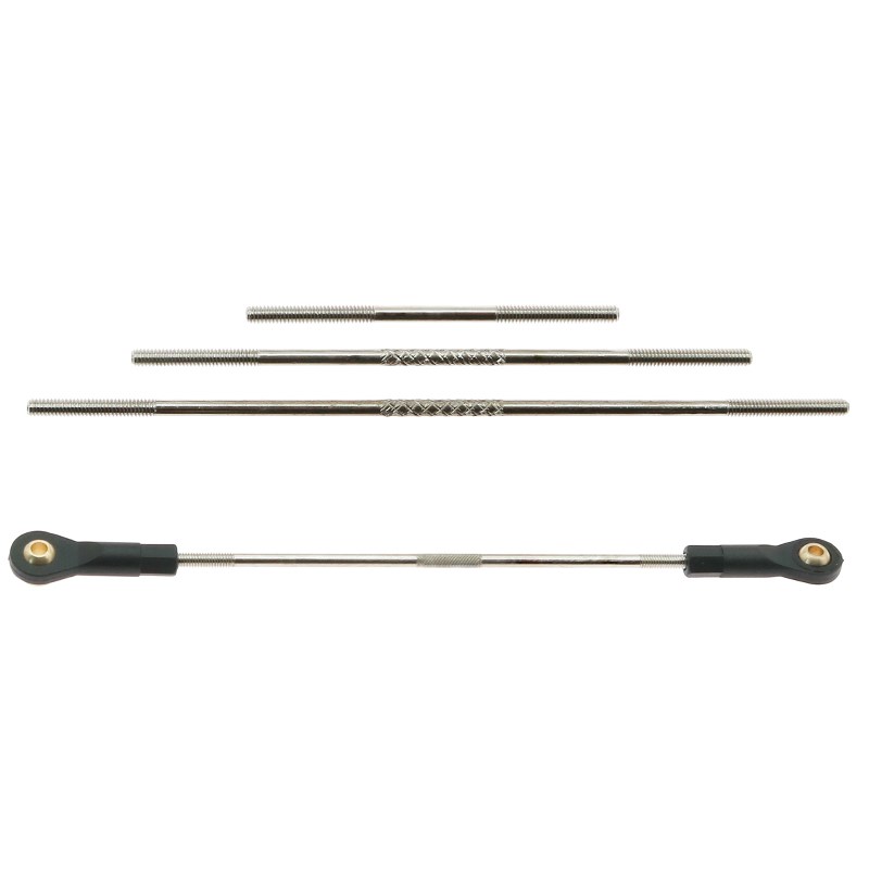 推拉杆M2M2.5M3金属拉杆球头扣夹头丝杆双头螺纹连杆两头球头螺杆