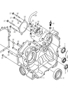 四轮越野全地形沙滩车发动机CVT箱体垫片CF500 X5 U5 CF188 X6