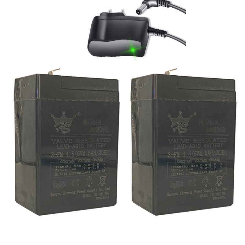 皇盛童车电池儿童三轮摩托车卡丁车6V4.5AH/3FM4.5大容量原装电瓶