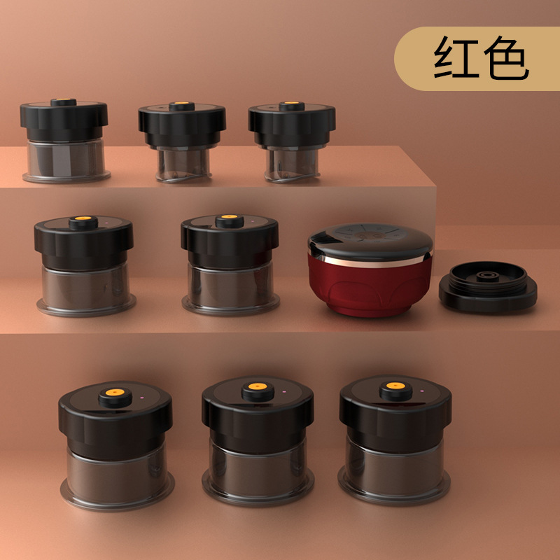 电动呼吸拔罐多罐负压走罐轻松出痧一键泄压家用肩颈椎刮痧仪器