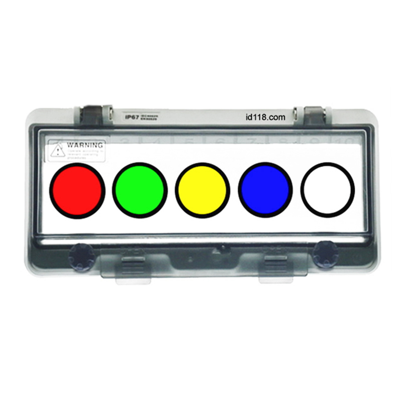 安缔五位按钮保护罩IP67户外防水防尘操作罩C5开关电器透明防误窗