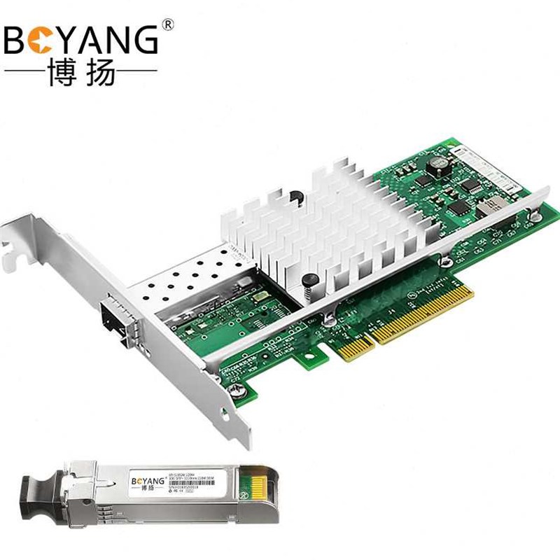 现货博扬兆适配器传光口52A1itel825芯片PCIEBY520SR1D