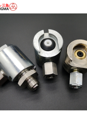 【圣马】平扣式油枪油嘴 22mm平头油嘴枪头 黄油枪加油嘴 DIN3404