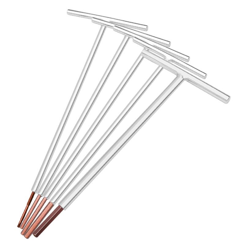 加硬T型加长内六角扳手梅花T型扳手钢棱角六棱螺丝工具刀4 5 6mm