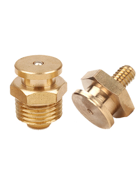 平扣式黄油嘴平头油嘴1622MM平扣全纯铜船用扁平注油咀M13/810124