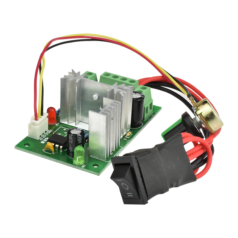 新永泰CCM6N微型直流减速电机调速控制器可正反调速急停开关12v24