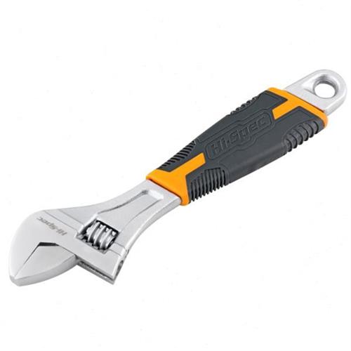 Hi-Spec8寸活口双色套柄扳手新款多功能可调扳手活动扳手工具板子