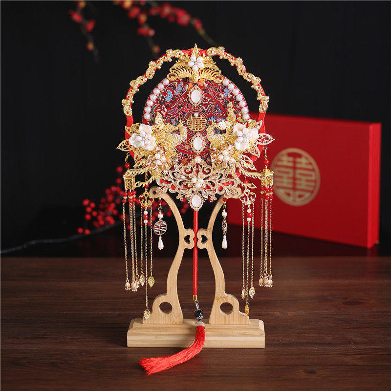 新娘喜扇秀禾服团扇结婚婚礼团扇古风扇子出嫁扇喜字扇中式手捧花,鲜花速递/花卉仿真/绿植园艺,新娘手捧花,淘宝优惠券,粉丝福利购,淘宝优惠卷