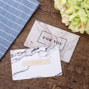 春节圣诞感恩生日贺卡个性创意大理石纹小清新儿童卡片打印