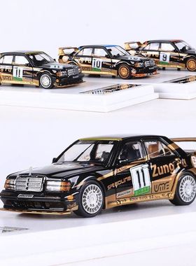 LMLF 1:64 奔驰190e W201 2.5-16 Evolution赛车仿真合金汽车模型