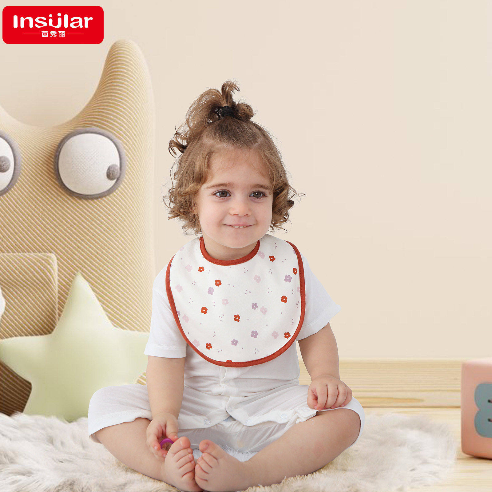 A类婴儿3层防水搭扣围嘴围兜儿童口水巾吃饭围兜纯棉吐奶饭兜,婴童用品,口水巾,淘宝优惠券,粉丝福利购,淘宝优惠卷