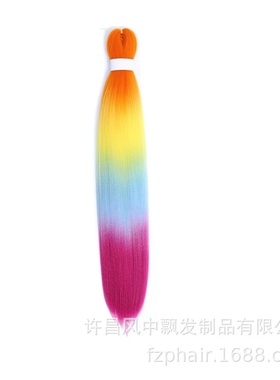 4色EZ高温丝毛接发大辫子80gasy脏辫假发24变装百搭