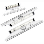 平行尺专业设计绘图尺30cm平移尺角度手绘设计画圆工具考试打格尺滚动推尺平衡尺量角器滚尺注册建筑师设计尺