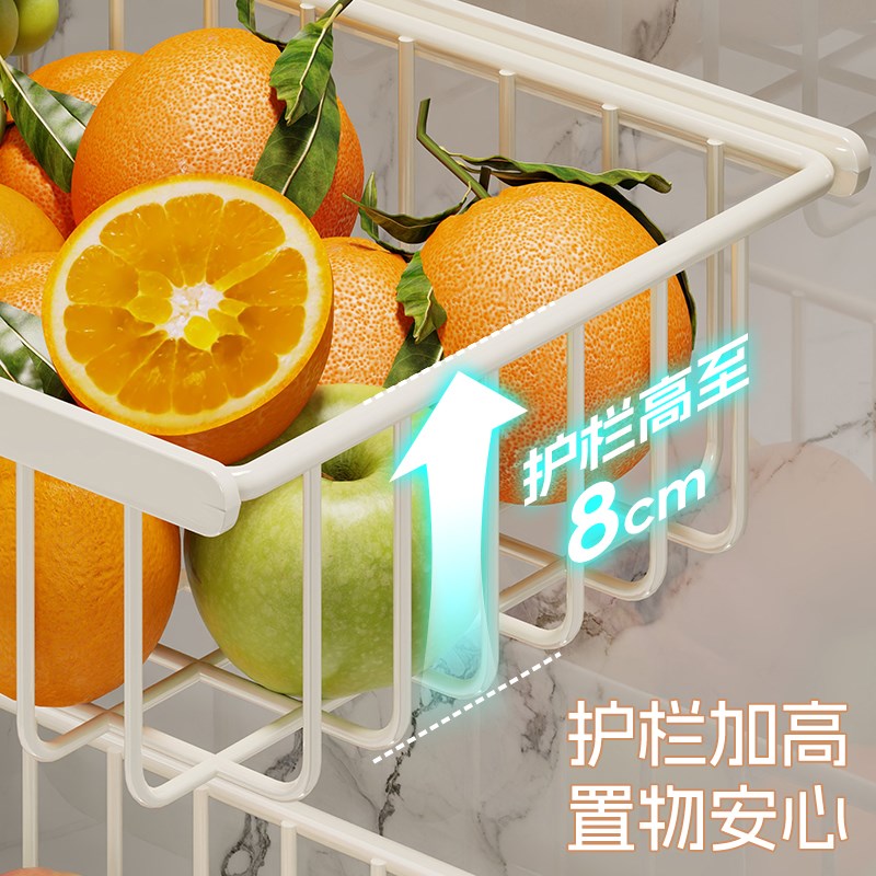 厨房桌面置物架多功能果蔬调味料分层收纳架桌上大容量.整理储物