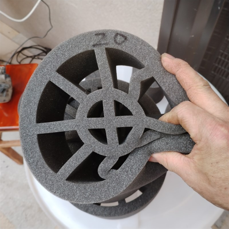 第三代降噪隔音新风系统通风管消A音海绵PVC空调管道13厘米直径