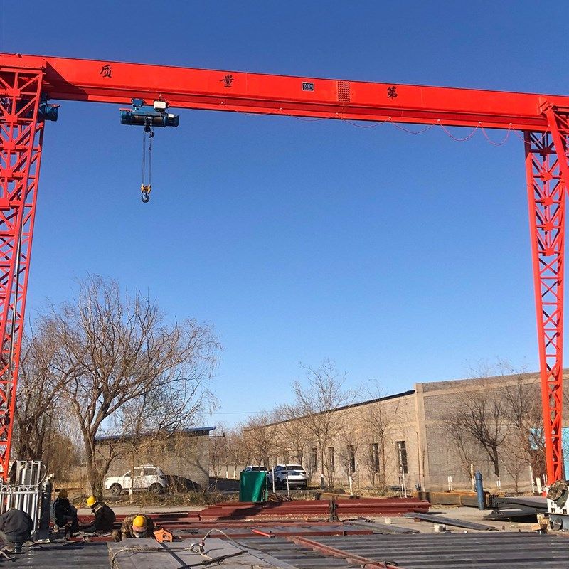 电动单梁龙门吊起重机小型龙门架移动式龙门吊花架式无轨行吊航车