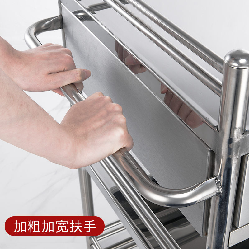 医用手推车不锈钢医疗小推车手术移动置物架O治疗车器械车万向轮