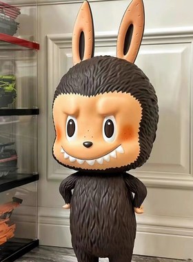 网红可爱插腰拉布布摆件大号落地卡通雕塑艺术品客厅家居玄关装饰