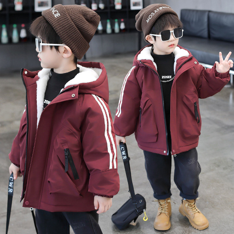 男童加绒外套秋冬款2025新款童装儿童秋装冲锋衣男孩上衣秋季风衣,童装/婴儿装/亲子装,普通外套,淘宝优惠券,粉丝福利购,淘宝优惠卷