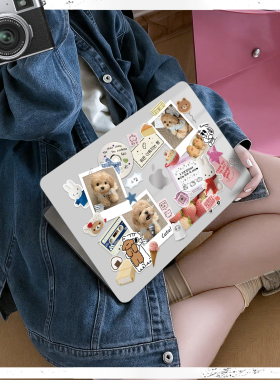 定制拼贴画适用于苹果电脑macbook15保护壳mac笔记本电脑2025新款M2pro15寸macbookair13膜M3女生轻薄冰晶壳