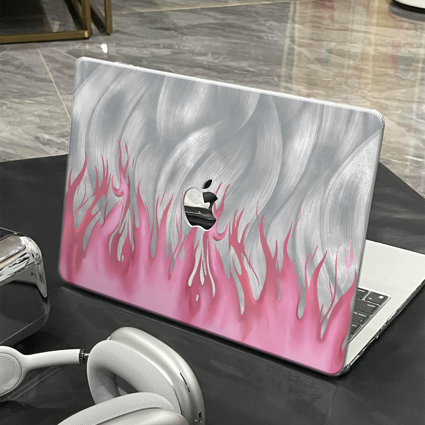 ins炽烈如火适用于苹果华为电脑macbook15保护壳mac笔记本电脑2025新款M2pro15寸macbookair13膜M3轻薄冰晶壳