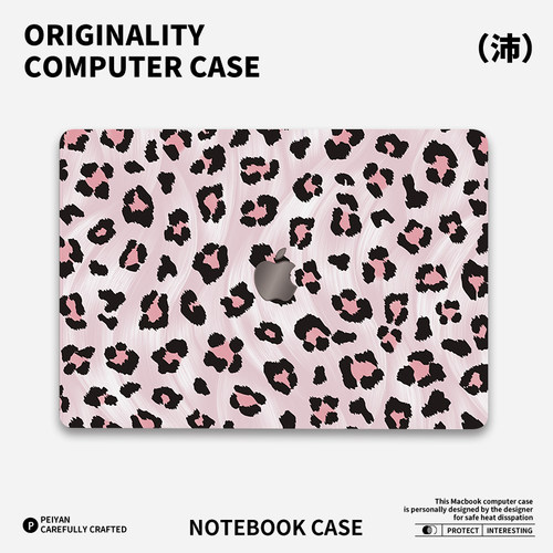 ins豹纹高级感适用苹果华为电脑macbook15保护壳mac笔记本电脑2025新款M2pro15寸macbookair13膜M3轻薄冰晶壳