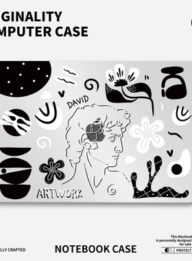 ins风复古插画适用苹果华为电脑macbook15保护壳mac笔记本电脑2025新款M2pro15寸macbookair13膜M3轻薄冰晶壳