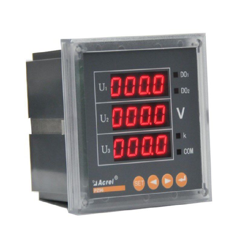 安科瑞PZ96-AV3三相电表 电压x表 LED显示开孔88*88 RS485通讯