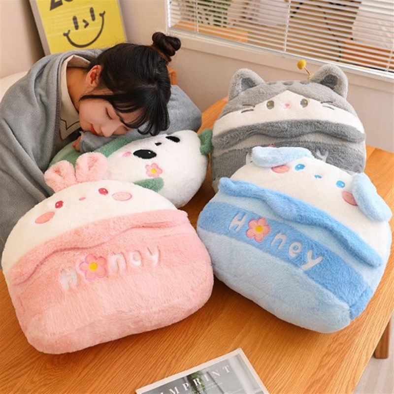 卡通抱枕毯子二合一办公室靠v垫午睡枕头被子两用车载靠枕女生睡,居家布艺,抱枕被,淘宝优惠券,粉丝福利购,淘宝优惠卷