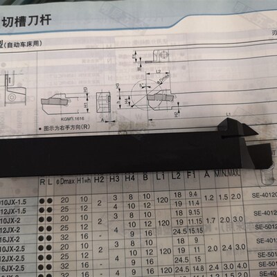 走心机可用KGMR1616JX-3数控刀具替代京瓷GMM3020Z切槽切断刀杆