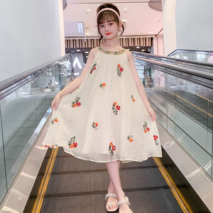 霂霏兔2024新款夏装洋气女孩裙纱裙儿童
