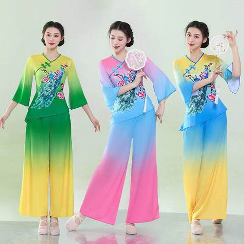 秧歌服2024新款春扇子舞