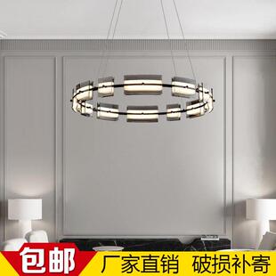 简约现代设计师款 后现代玻璃轻奢客厅吊灯2022年新款 餐厅卧室灯具