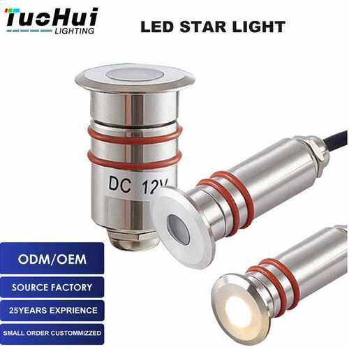 IP67星星灯地埋灯迷你1W3W广场埋地灯嵌入式led不锈钢灯直销