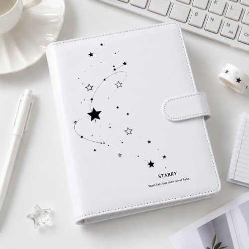 星轨手札A5磁吸皮质四宫格卡册高颜值3寸拍立得活页小卡收纳册