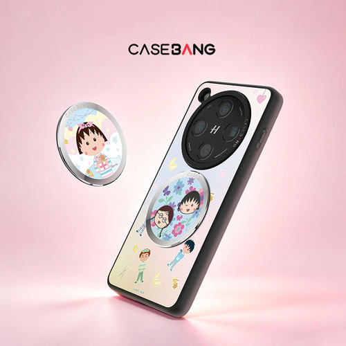 CASEBANGx樱桃小丸子联名休闲系列手机引磁片强力磁吸贴片引磁圈配件
