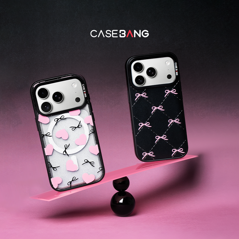 【陈小纭同款】CASEBANG粉墨蝴蝶结系列适用iPhone17ProMax/17Pro/17e三星GalaxyS26+/S26Ultra磁吸手机壳
