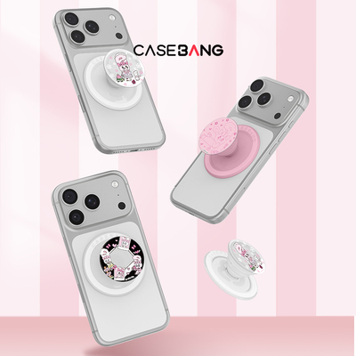 CASEBANGxESTHER BUNNY联名艾丝乐小兔的生活图鉴系列出奇磁吸气囊手机伸缩可拆卸防摔卡通支架