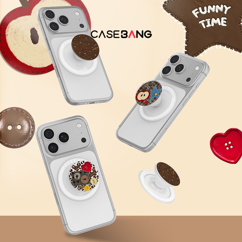 CASEBANGx热可可系列出奇磁吸气囊手机伸缩可拆卸防摔卡通支架,3C数码配件,手机支架/手机座,淘宝优惠券,粉丝福利购,淘宝优惠卷