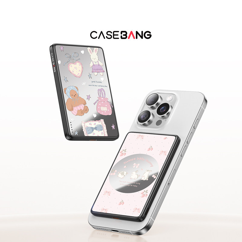 【国家3C认证】CASEBANGx芋泥波波联名梦境奇遇系列超薄磁吸充电宝MagSafe手机移动电源便携式
