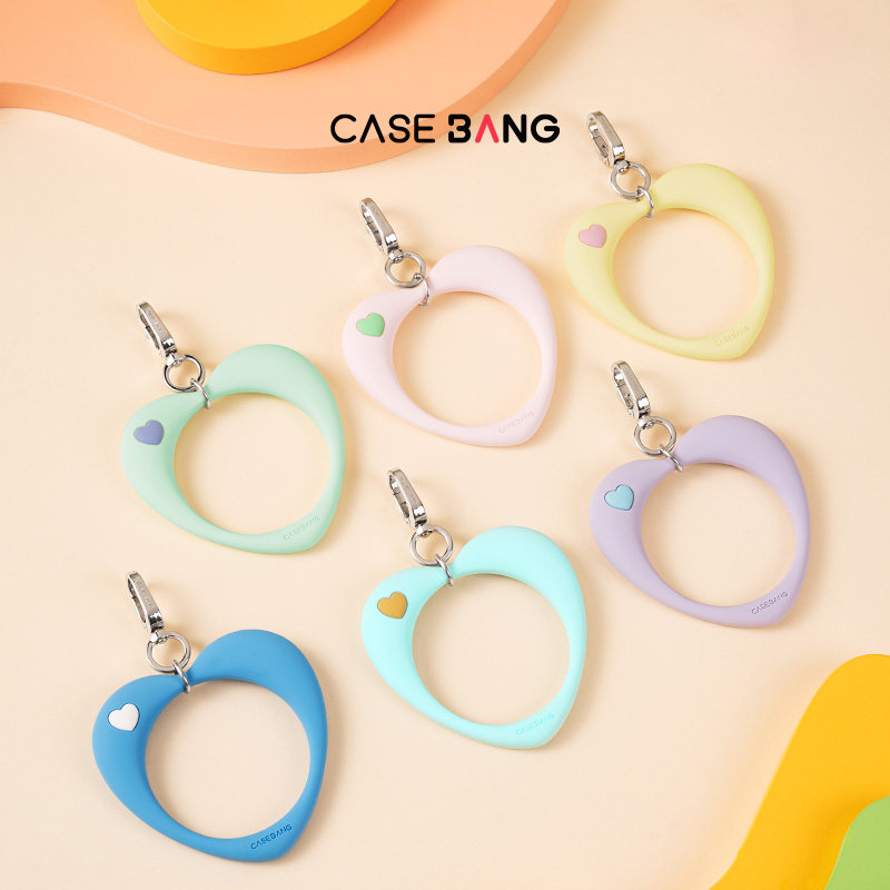 CASEBANGx糖心风暴系列爱心环手机腕链适用于全系列mini短挂链包包挂饰短挂绳腕挂配件