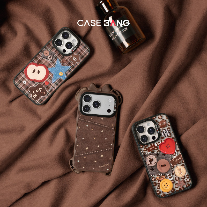 CASEBANGx热可可系列适用iPhone17ProMax/17Pro/17e/16promax/16pro/15/14/13可拆卸磁吸背盖苹果秋冬手机壳