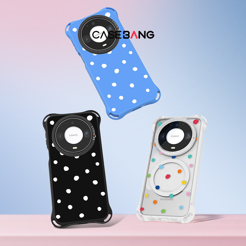 【新品发售】CASEBANGx小四角手机壳波点圆舞曲适用华为mate90promax典藏版/mate90/mate90pro新品可拆卸磁吸
