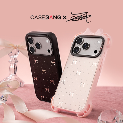 CASEBANG波点蝴蝶结系列磁吸背盖