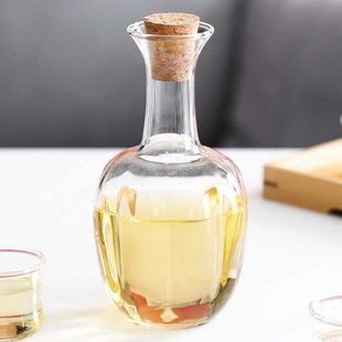 高硼硅玻璃酒壶家用耐高温酒具分酒器白酒杯清酒酒壶套装 新中式