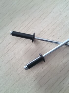 精选国标 黑色  抽芯铆钉 拉铆钉 4x11 4x13  4x16 环保钉  280只