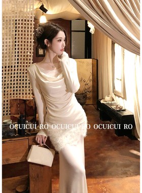 《仙仙专属》* 崔崔 莱塞尔羊毛上衣+半身裙套装C025780/C025778