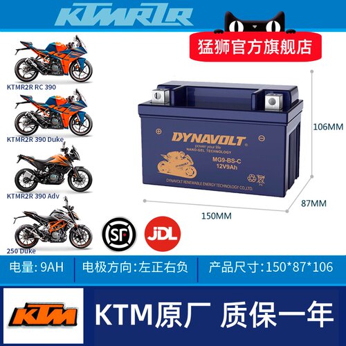 猛狮杜克DUKE车型电瓶